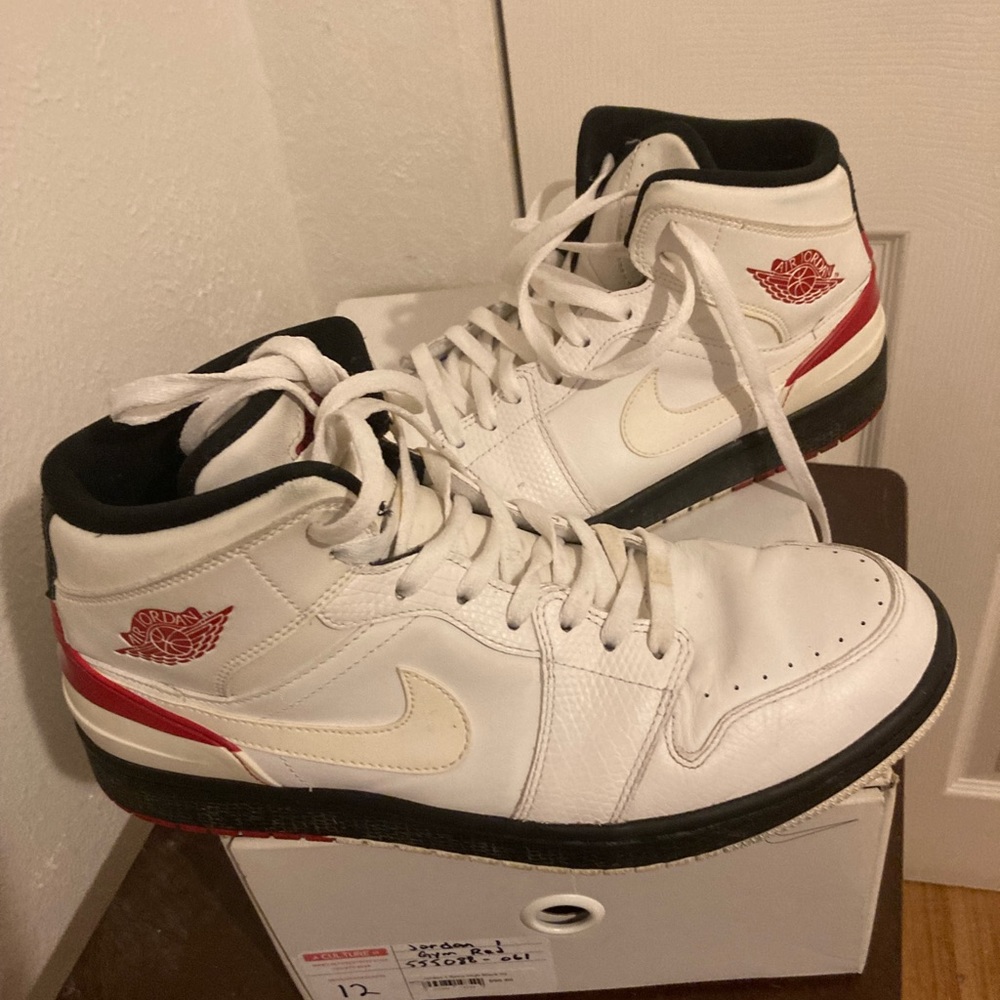 Air Jordan 1 86 Retro White Gym Red - Size 12 used no box